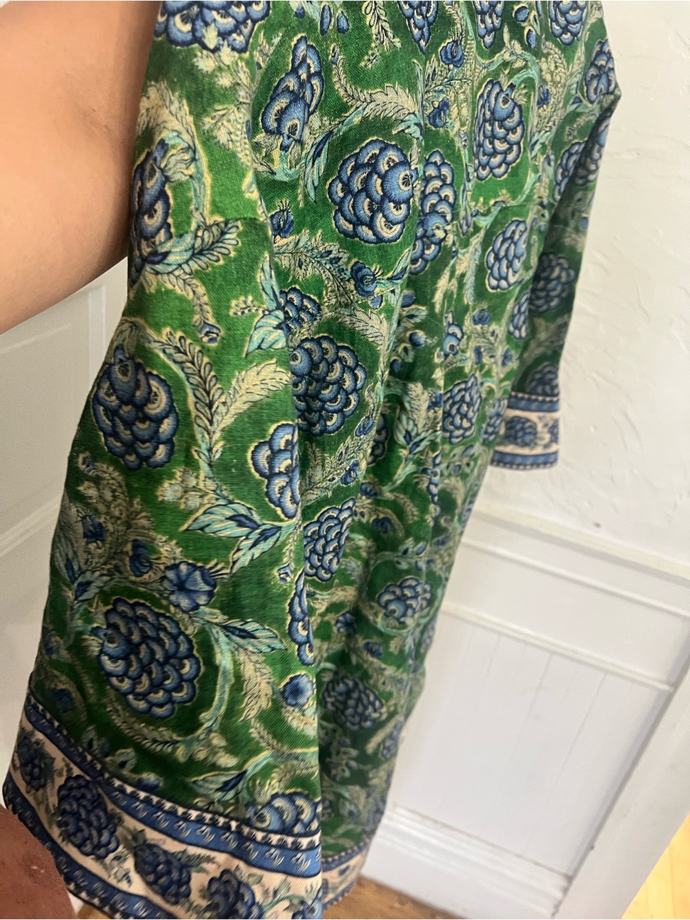 Zimmermann Green and Blue Floral Border Tunic Dress - Picture 2 of 2